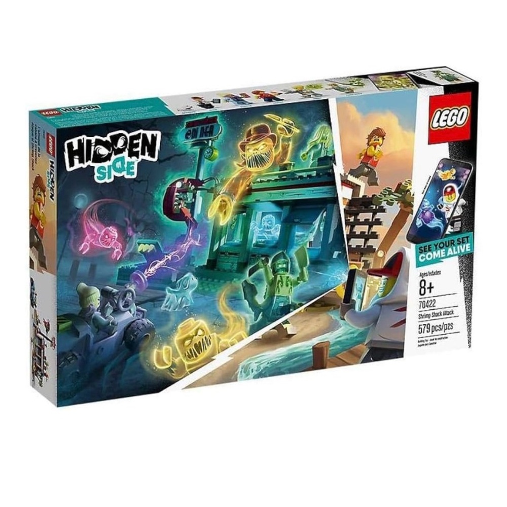NIB LEGO Hidden Side Shrimp Shack Attack 70422 Ghost Minifigures and Toy Car